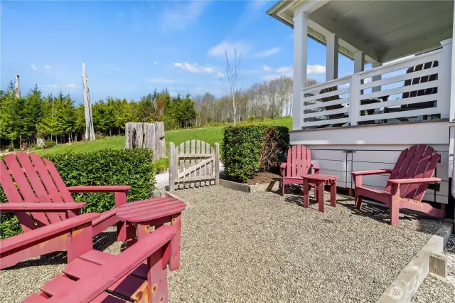Side Yard with Under Deck Storage
