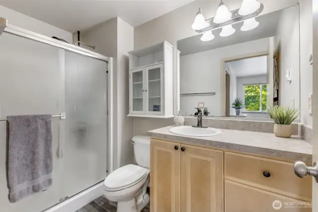 Primary bathroom.