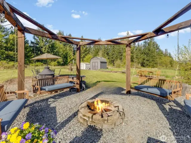 Enjoy this custom swing structure. Great for relaxing and entertaining.