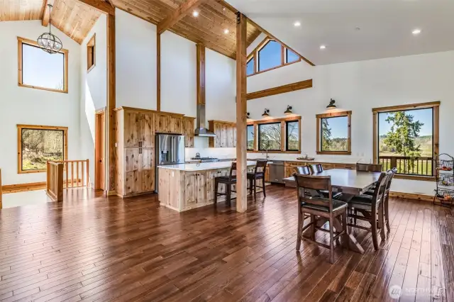 Open floorplan is great for entertaining while cooking