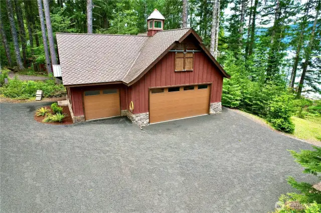 3-car garage w/ loft and plumbed for 1/2 bath..tons of storage.
