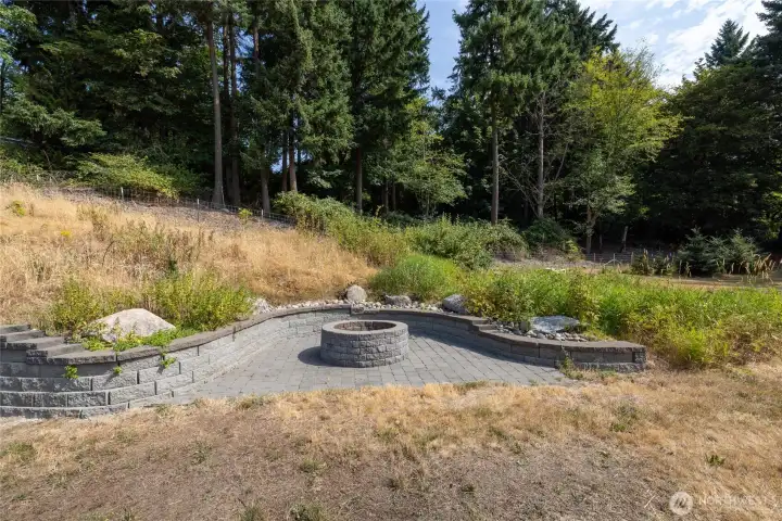 Firepit is in for enjoying the evenings