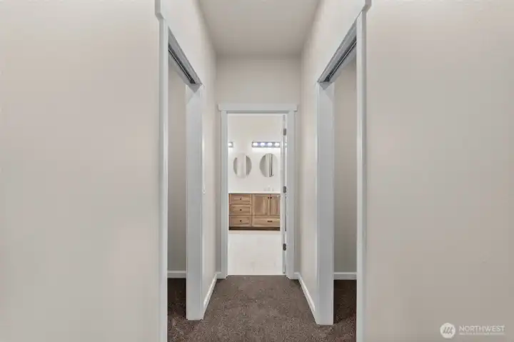 Two walk-in-closets, with pocket doors to maximize space and simplicity!