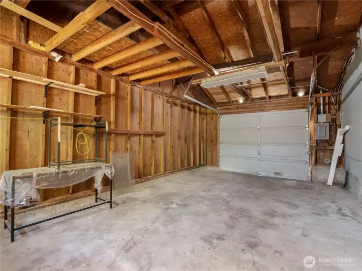 Attached 1-car garage