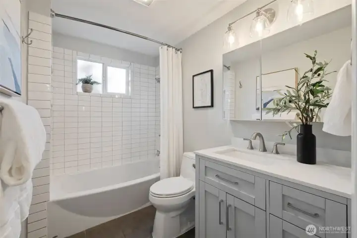 Second full bathroom was used as the connected primary bathroom