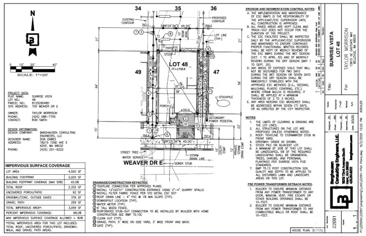 755 Weaver Drive E Preliminary Plot Plan