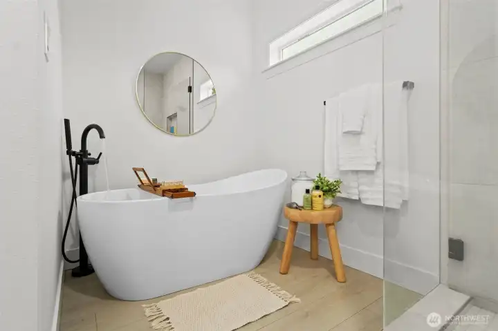 Soaking Tub Primary Suite Bathroom