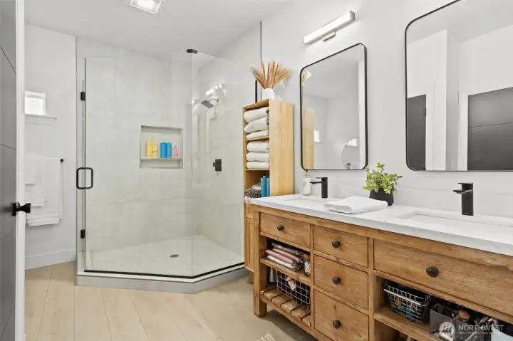 Primary Suite Bathroom Double Sinks