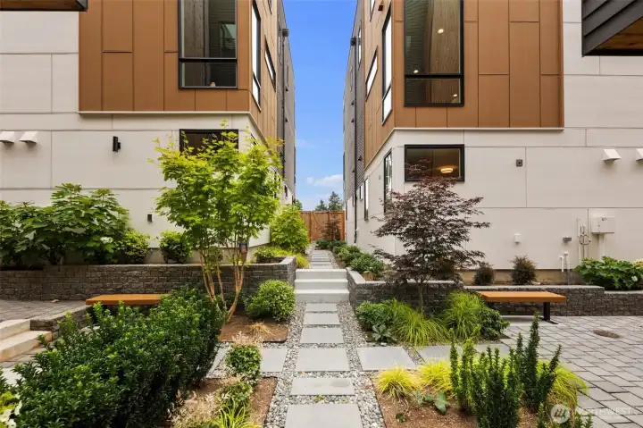 24-townhome community located within minutes of the Vashon Ferry, Lincoln Park, and Westwood Village.  Walk to amazing eateries, West Crest off leash dog park and so much more.  Only 20 minutes to Alki Beach, downtown Seattle or Seatac. These homes are handsomely clad with Hardi siding, natural cedar details, and amazing amounts of windows....perfect for these Seattle Fall and Winter days!  This home is inside a gated courtyard area.