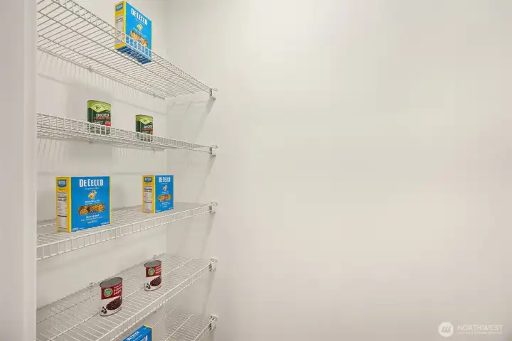 The kitchen boasts a walk in pantry, such a welcome treat for any serious or 'wanna be' chef.