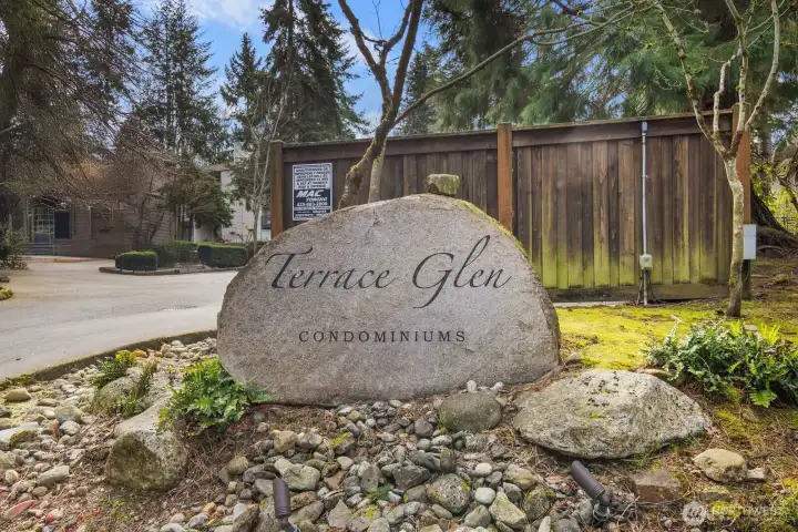 Entrance to Terrace Glen Condos