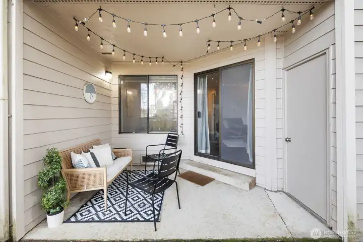 Patio off the living area