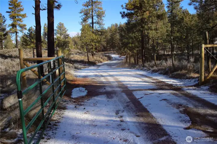 Gate is accessible to scheduled showings