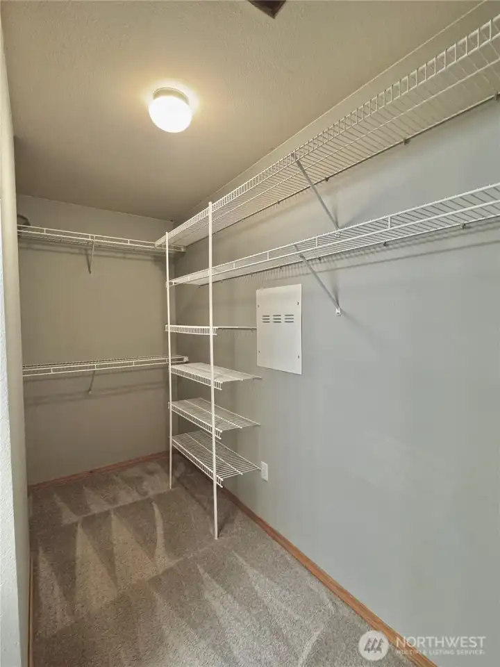 Primary walk-in closet