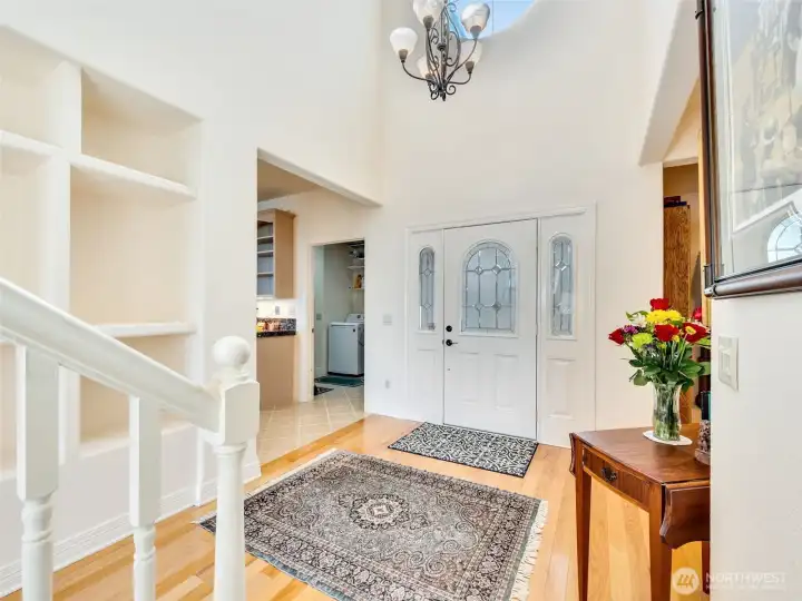 Spacious entry welcomes guests into an open, light-filled floor plan designed for comfortable living.