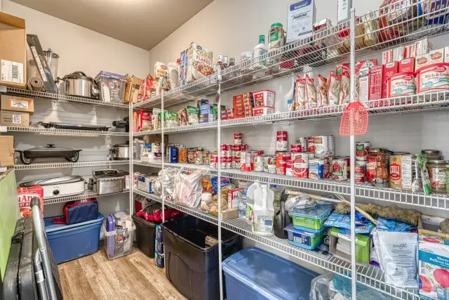 Huge pantry for all your storage needs.