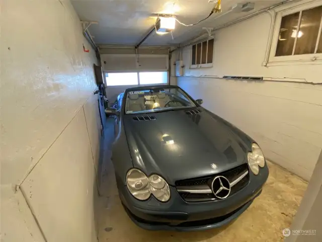 The garage with EV charger.