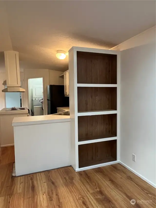 Built In Bookcase in Living Room