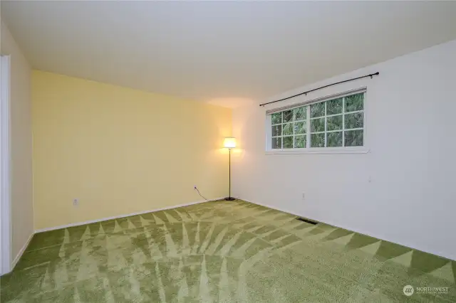 Bedroom #3 from the doorway- Large closet to the left