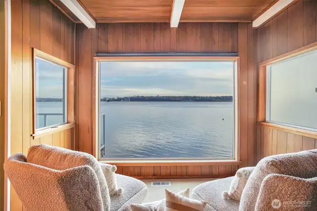 The perfect reading chairs off the living room.