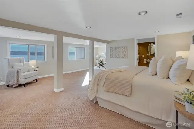 Wake up to breathtaking views of Commencement Bay, Mt. Rainier & passing ships, then unwind with stunning sunsets.