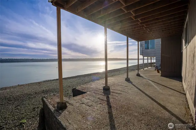 Covered patio.