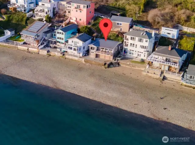 Aerial view of the property.
