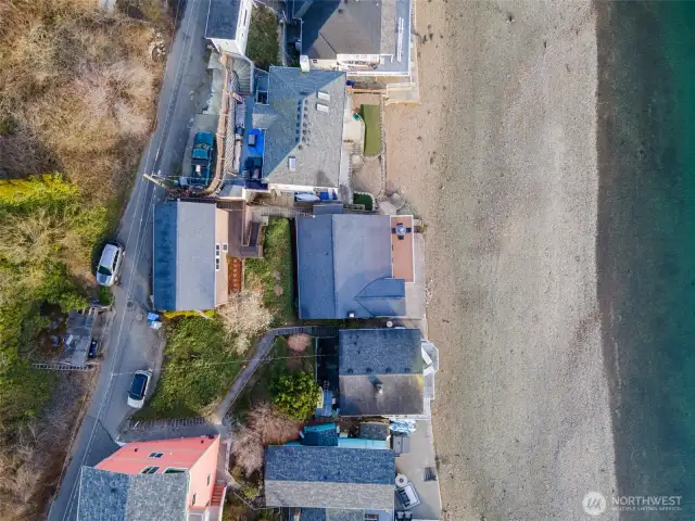 Aerial view of the property.