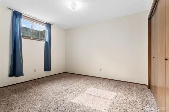 1 of 2 great size bedrooms in basement