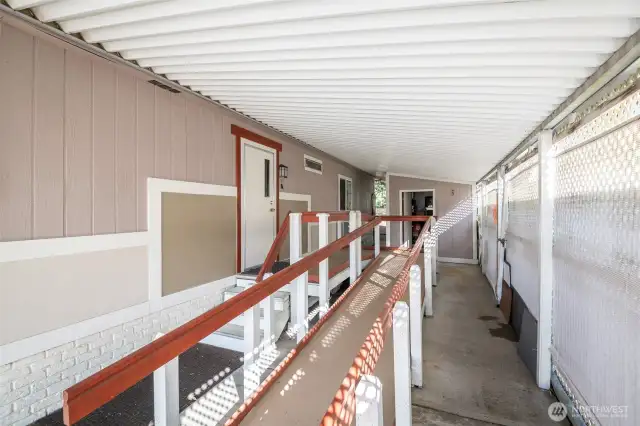 Back door with wheelchair ramp