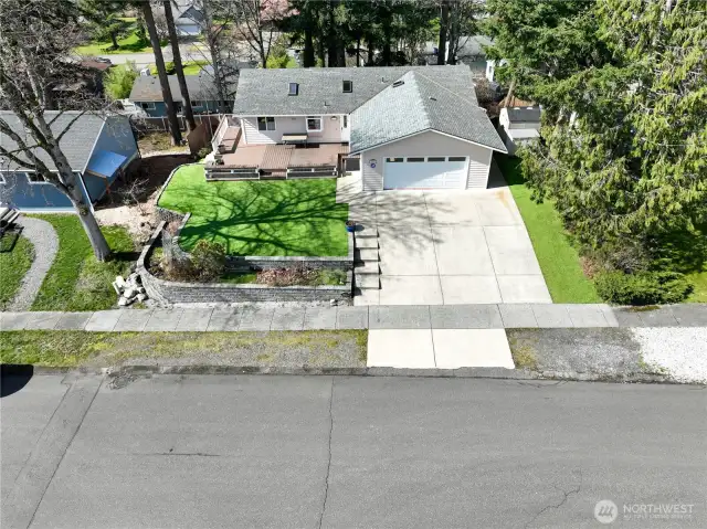 Front aerial view