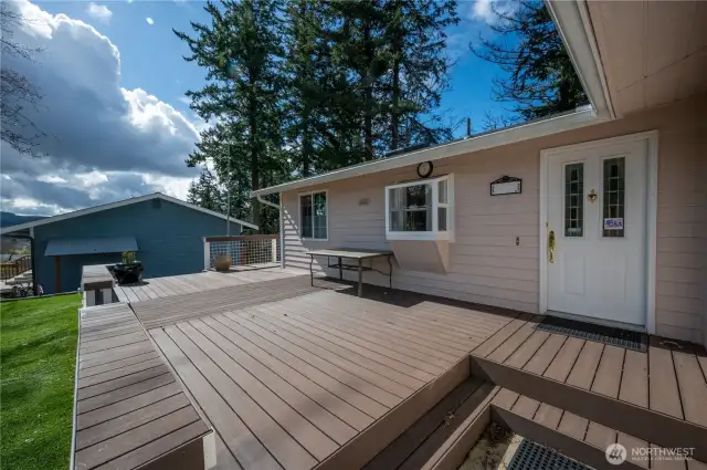 Front composite deck