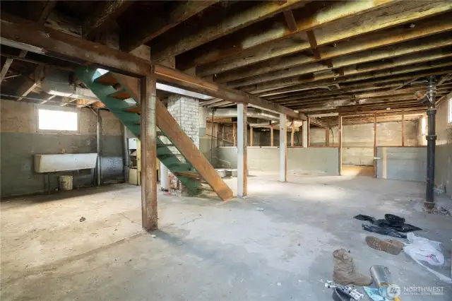 Basement main area.