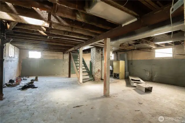 Main area of basement.