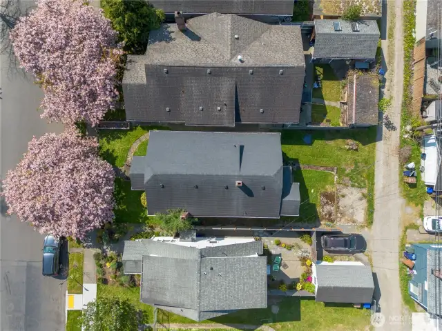 Lot aerial shot.