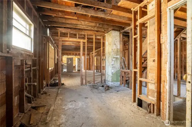 Kitchen area from back of house.