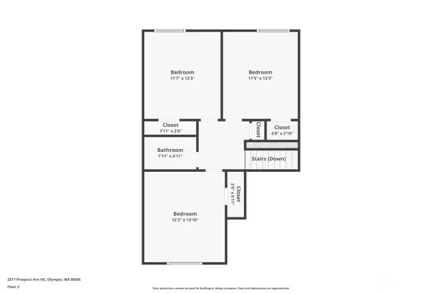 Upstairs Floor Plan