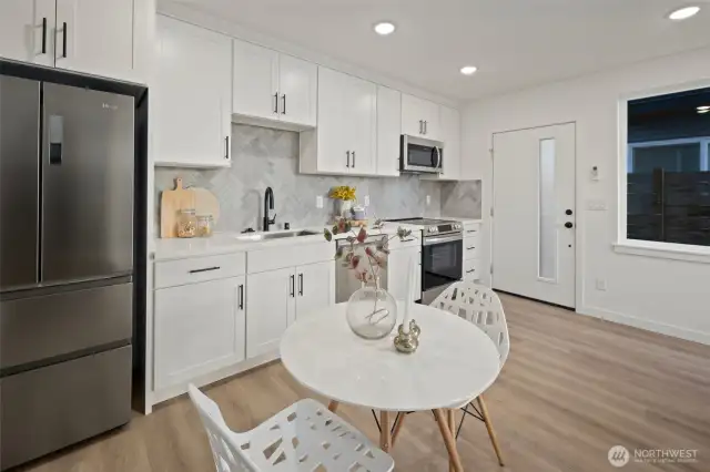 Photos of Model Home at the Property.