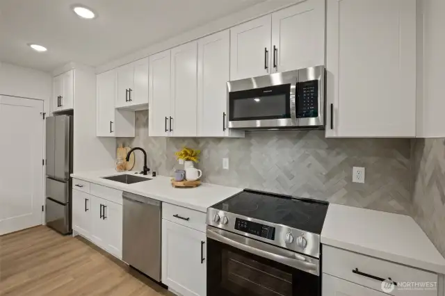 Photos of Model Home at the Property.