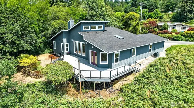 view of backside of home