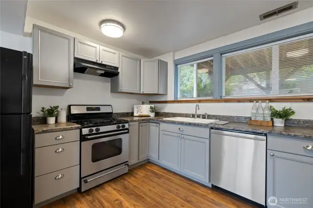 Kitchen on Daylight Basement Level