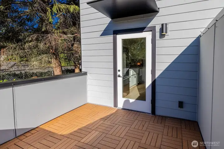 Just off the kitchen is a private deck big enough for outdoor seating and certainly a bbq!