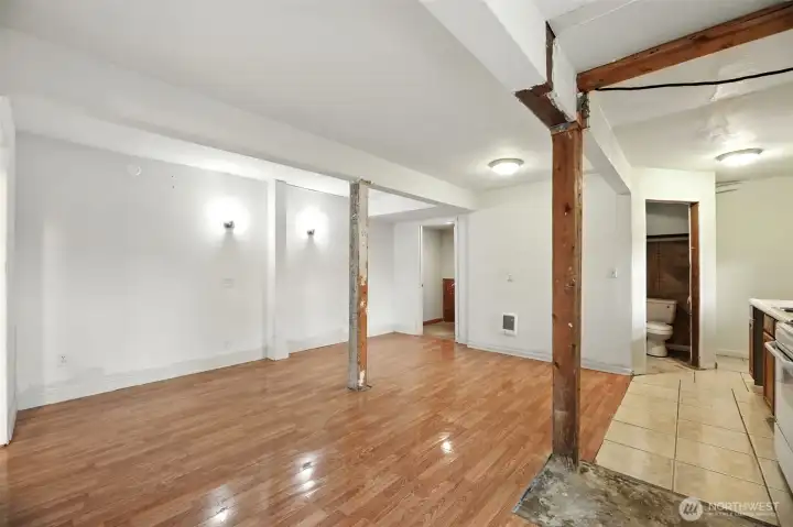 Downstairs living area