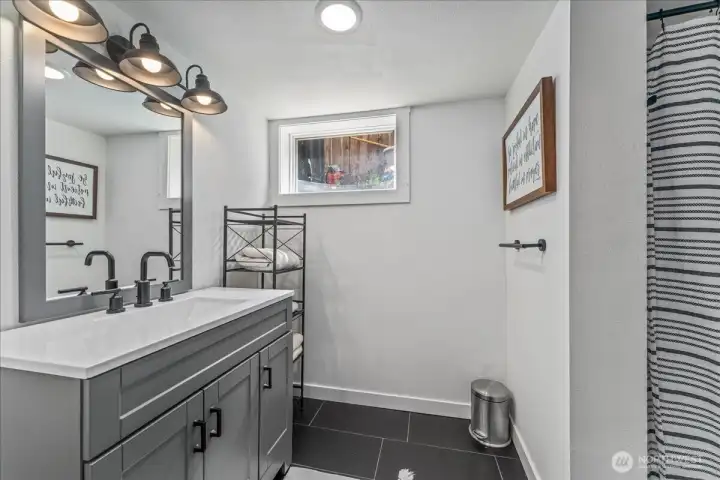 Full Bath in Basement