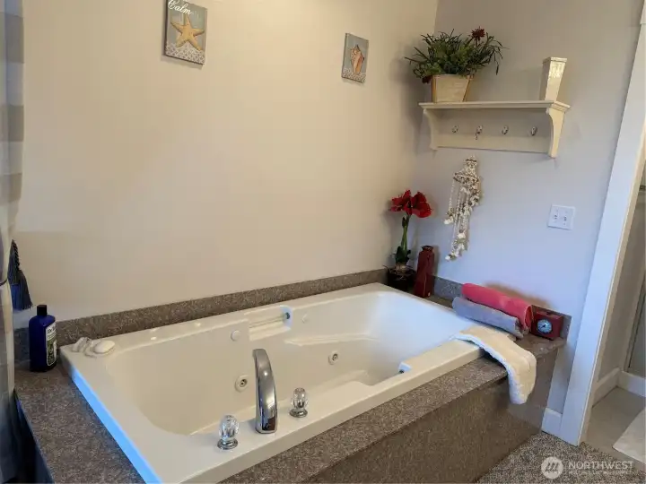 Jetted Tub in primary