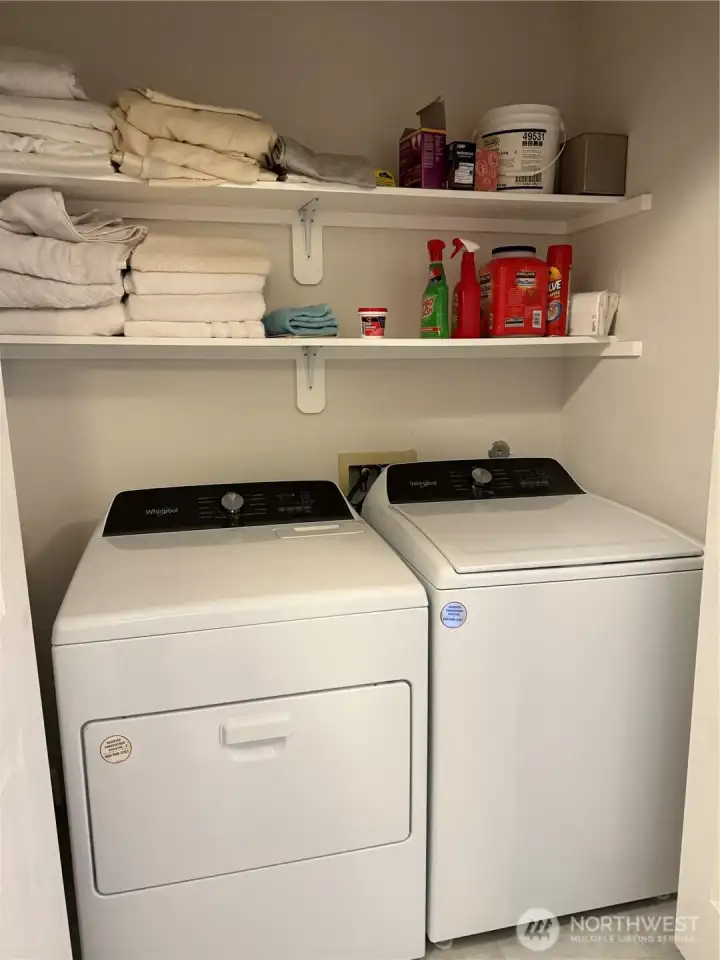 New washer and dryer
