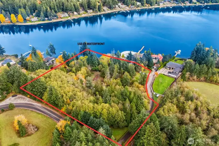 Here's your chance to own Acreage AND waterfront close in on Wollochet Bay.  This legacy parcel is on the market for the first time in 35 years and waiting for you and your plans for your dream home.  Officially 120 ft of waterfront, measures 150 at the bulkhead.