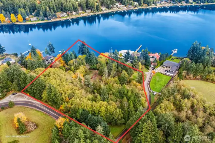 Here's your chance to own Acreage AND waterfront close in on Wollochet Bay.  This legacy parcel is on the market for the first time in 35 years and waiting for you and your plans for your dream home.  Officially 120 ft of waterfront, measures 150 at the bulkhead.