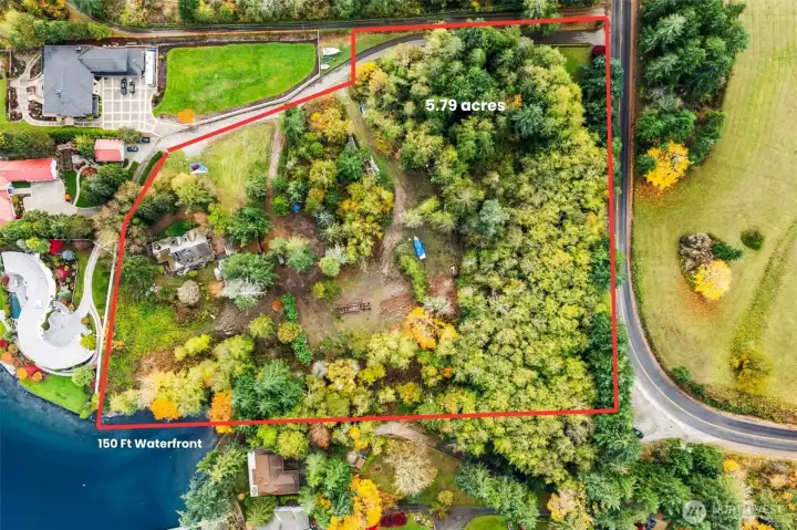 The existing home and structures are tear downs, but the footprint is important.  Expand the existing by 25% or build closer to the waterfront with a 75 ft shoreline setback.