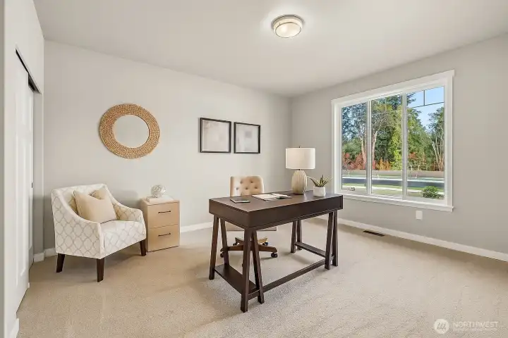 Home is under construction. Photos of a previously built home with similar finishes that are virtually staged. Builder reserves the right to make changes to plans & specifications without notice. Features vary by plan. Buyer to verify square footage.